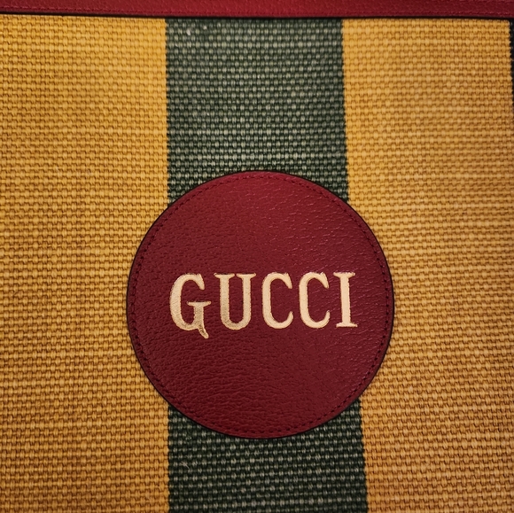 Gucci Baiadera Striped Canvas Clutch Wristlet 625602 - Picture 7 of 8